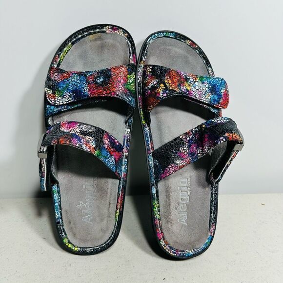 Alegria Karman Bubblish Kar 137 Multicolor Strappy Slip on Sandals Women's 37 - Picture 5 of 8